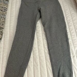 Lululemon Athletica Gray Fleece-Lined Leggings